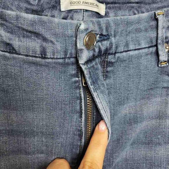 Good American Good Legs High Waist Crop Skinny Jeans Size 20 - Picture 4 of 11